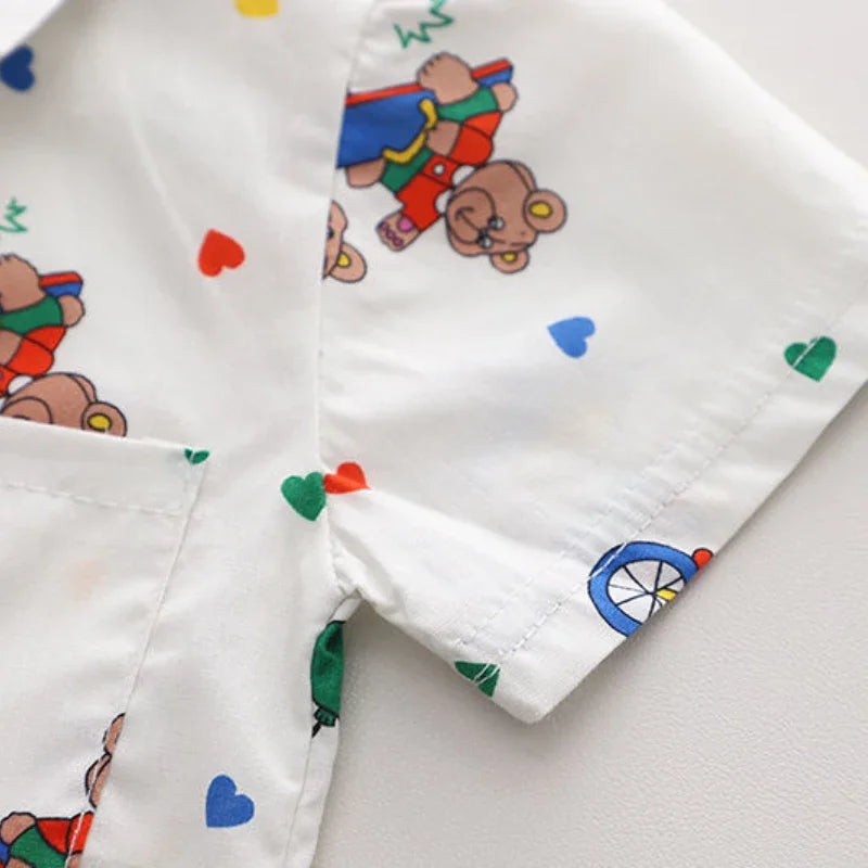 Cartoon Short-sleeved Shirt