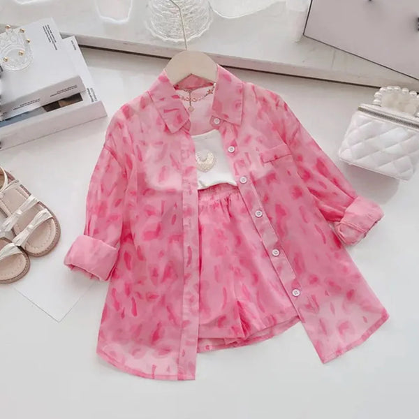 Sunscreen Jacket + Shorts Two-piece Set