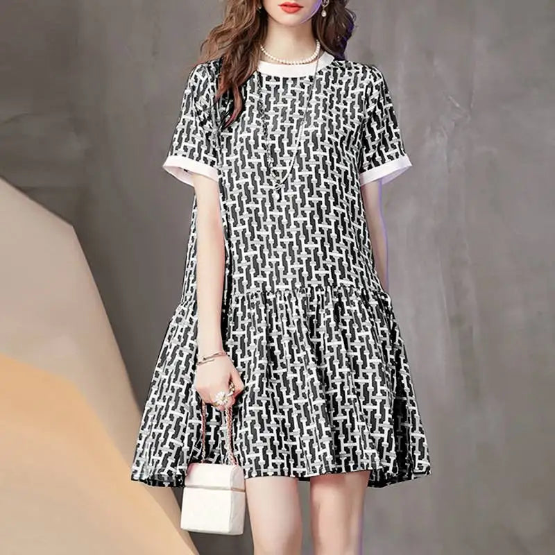 Elegant Short Sleeve Holiday Sundress