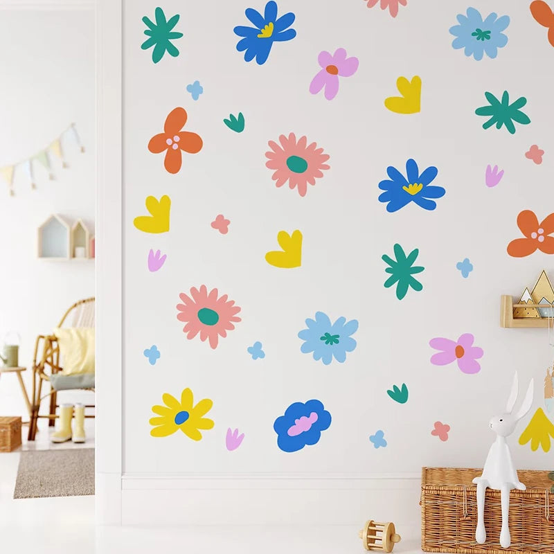 Creative Multicolored Shape Wall Stickers for Kids Room