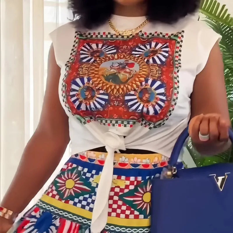 Two Piece Dashiki Ankara Outfits