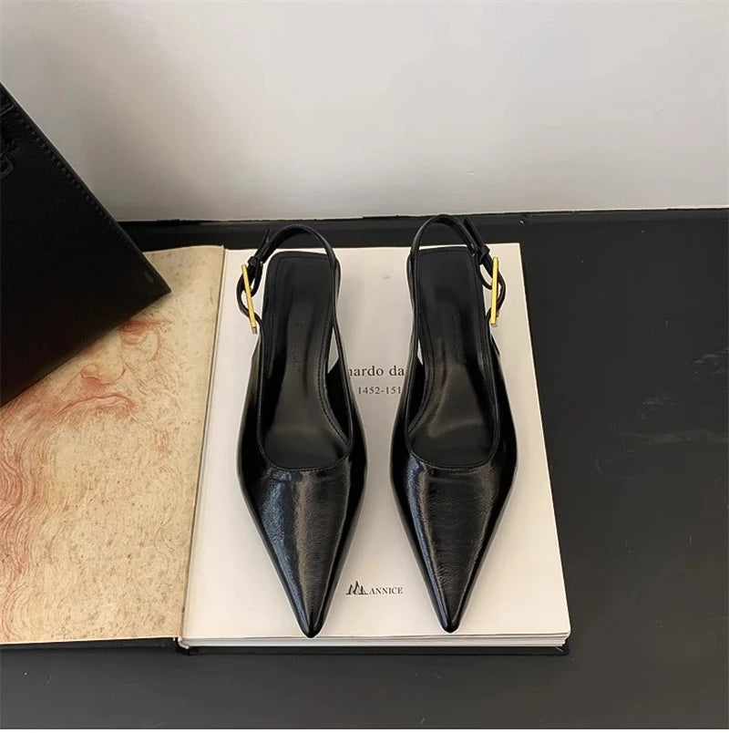 Summer Pointed Toe Low Heel Stripper