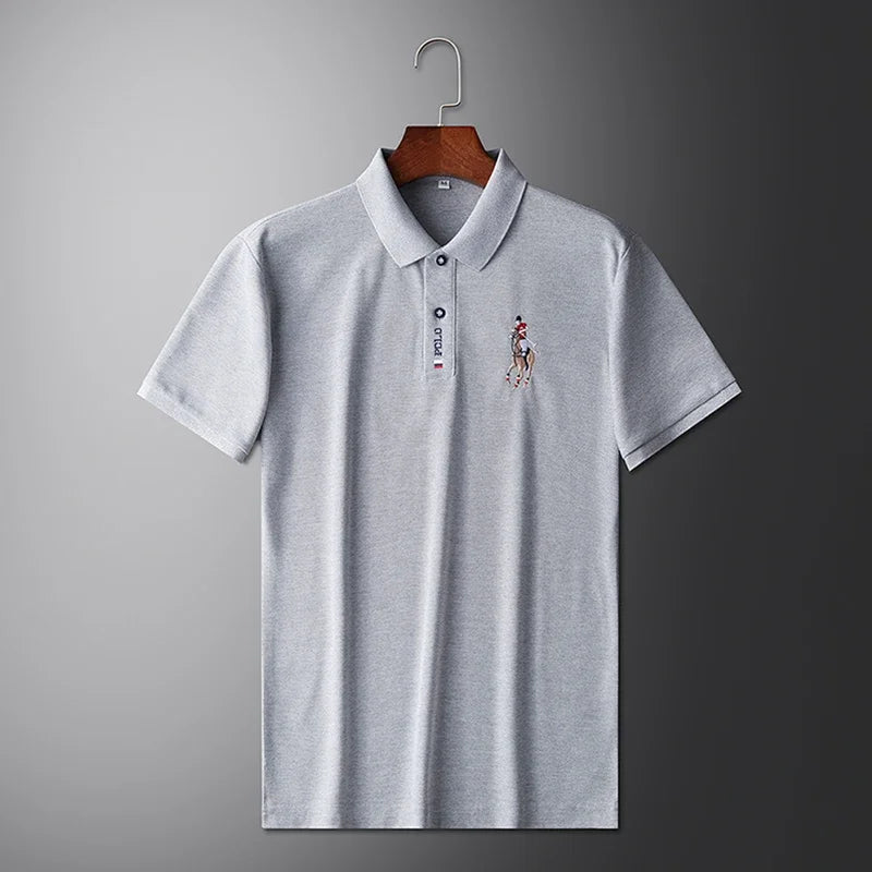 Embroidered Short Sleeved POLO Shirt