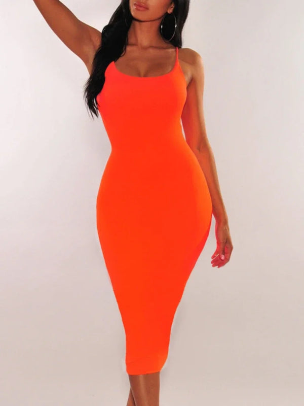 Sexy Wrap Chest Girdling Waist Long Bodycon Dress