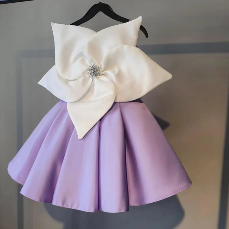 Princess Silk Sleeveless Flower Vintage Dress