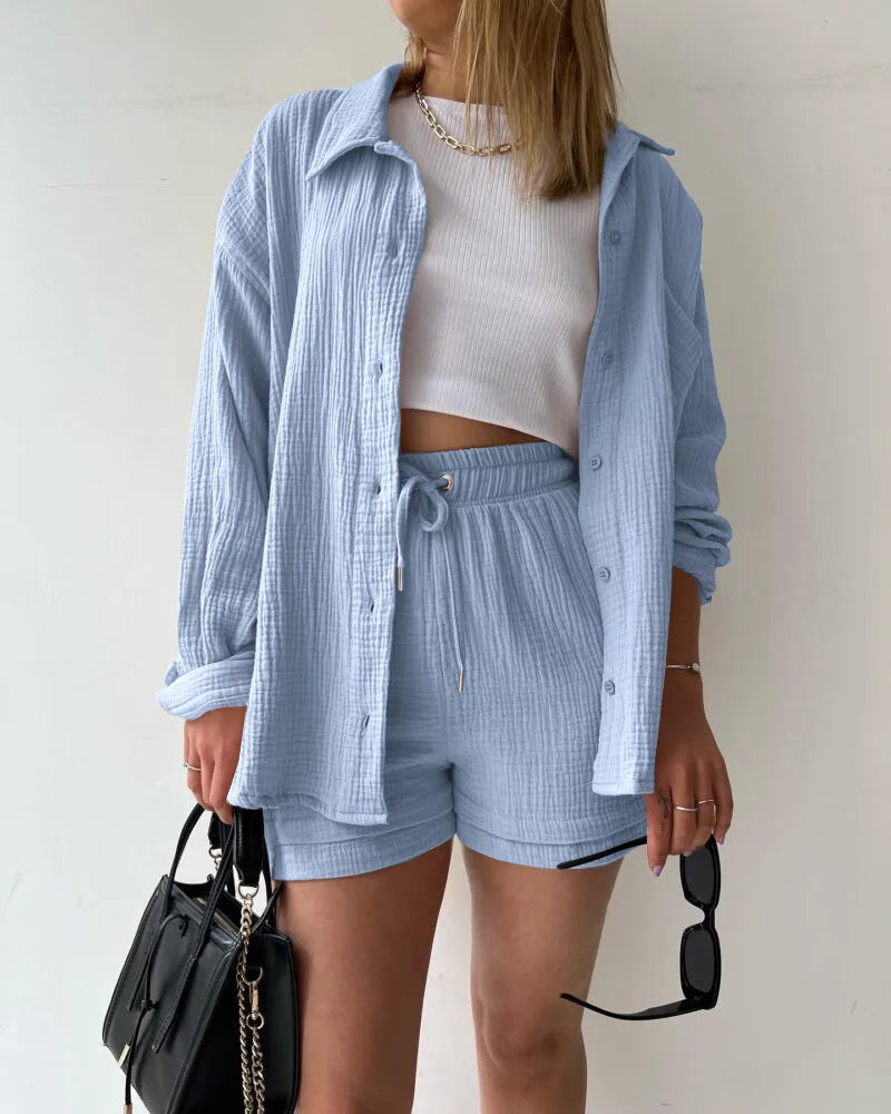 Casual Loose Short Pants Sets