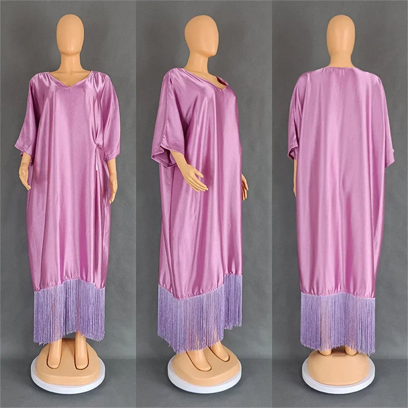 Ankara Dashiki Scarf Gown Caftan Dress