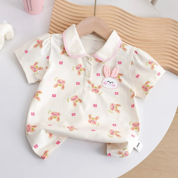 18M-6T cartoon cotton short sleeve polo shirt