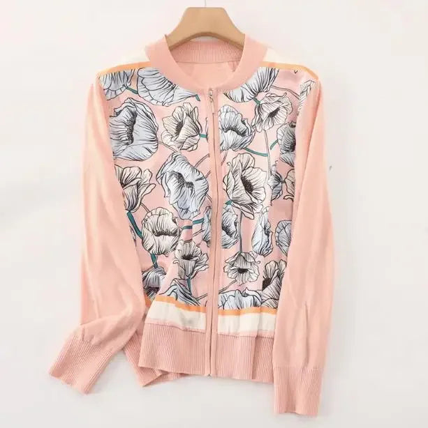 Vintage Cardigans Spring Autumn Thin Knitted Tops