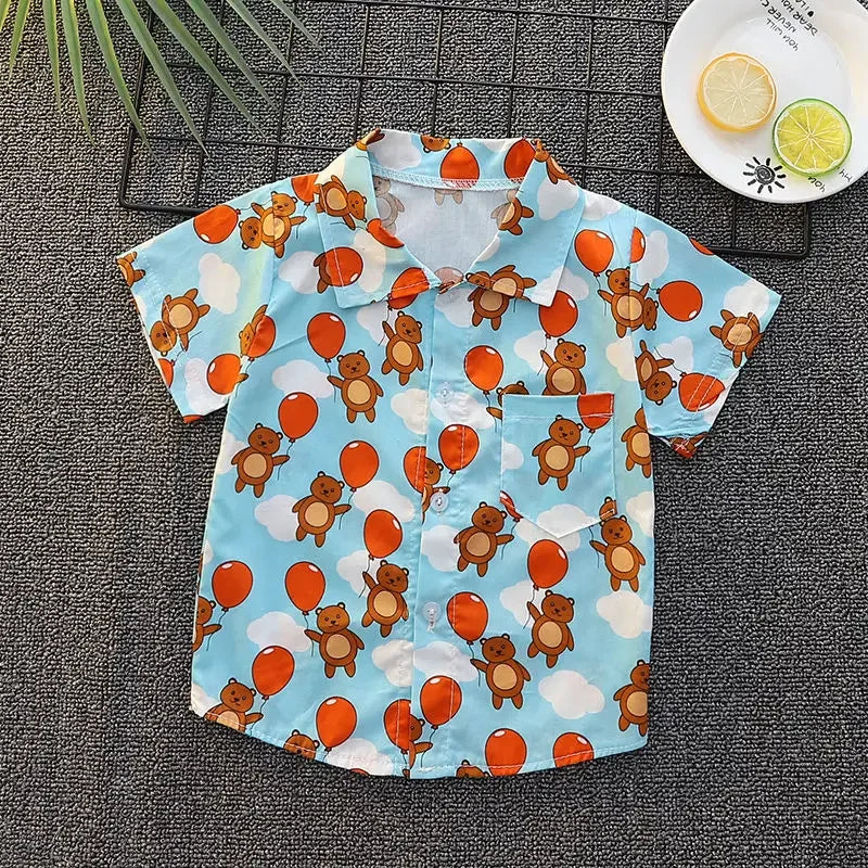 Cartoon Short-sleeved Shirt