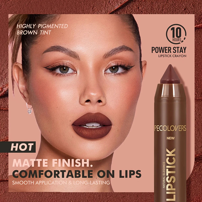 Velvet Contouring Lip Liner Crayon, Matte Tapered Gradient Lipstick Pen