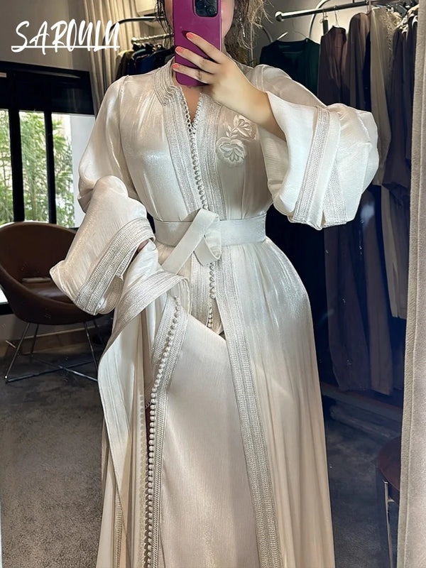 Vintage Modern V Neck A-line Elegant Women Wedding