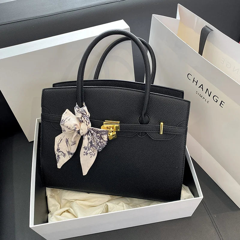 Fashion Trend Handheld Kelly Bag Scarf