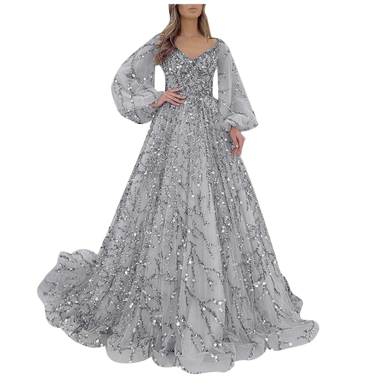 VEITCHE Shiny Sequin Dress