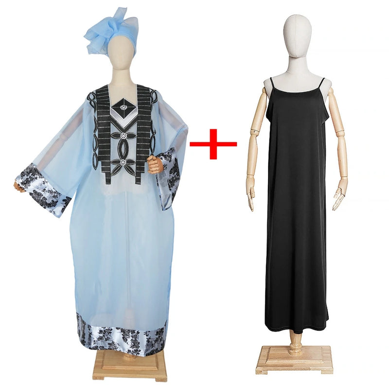 Dashiki Abaya Maxi Dress