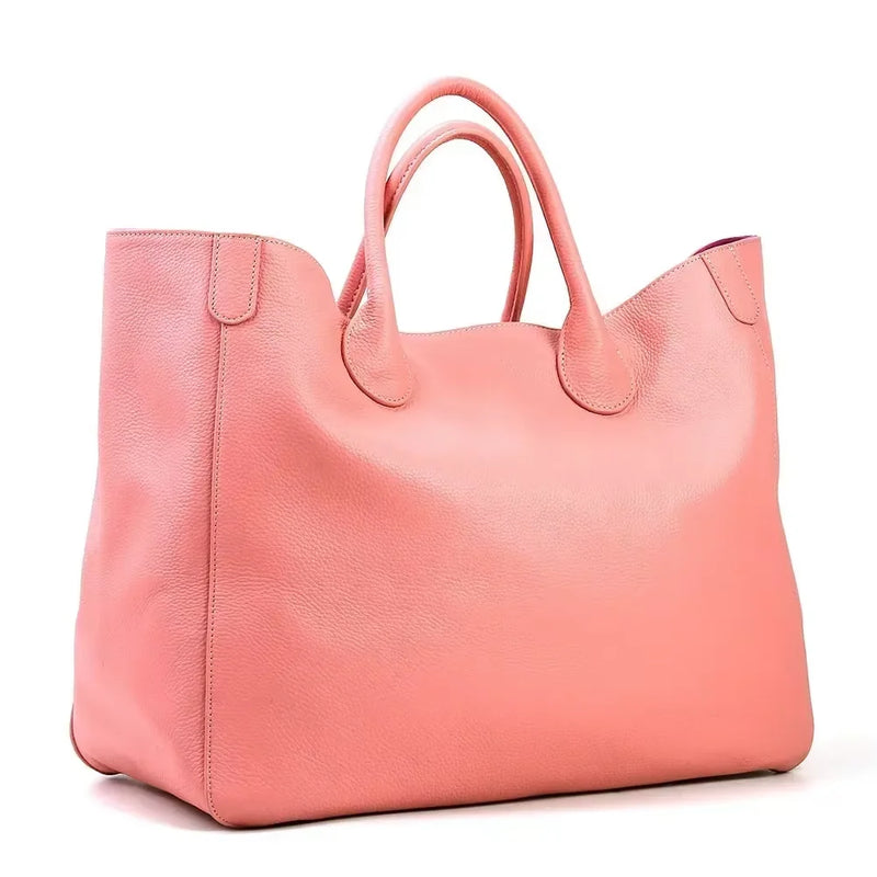 Natural Leather Top Cow Hide Leather Handbag