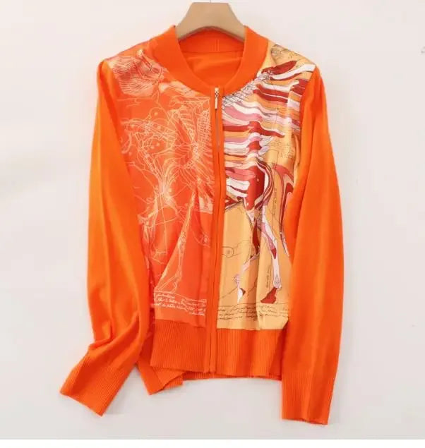 Vintage Cardigans Spring Autumn Thin Knitted Tops