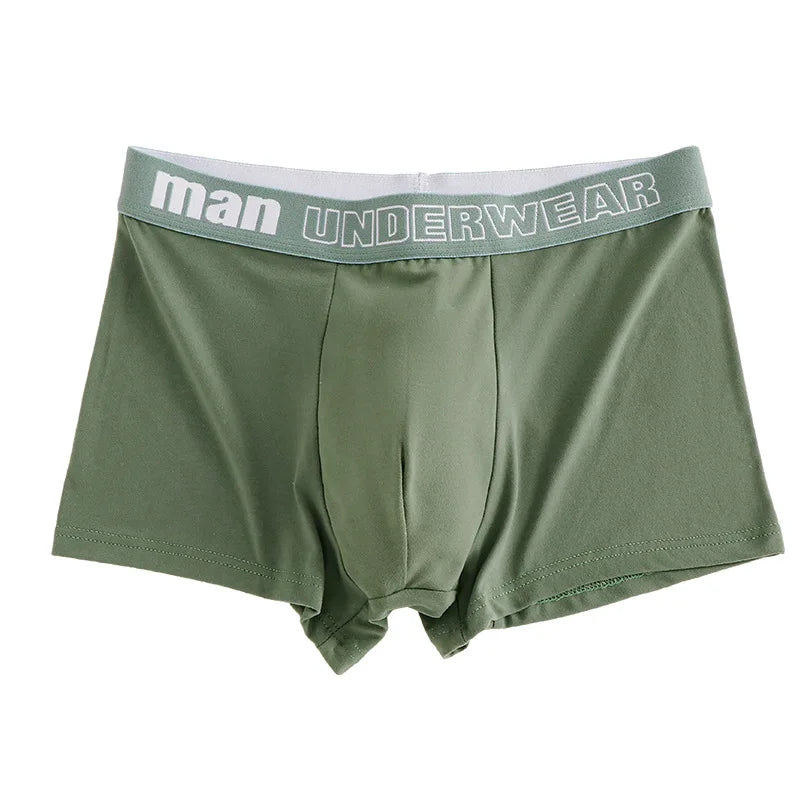 Man Underwear Solid Cotton