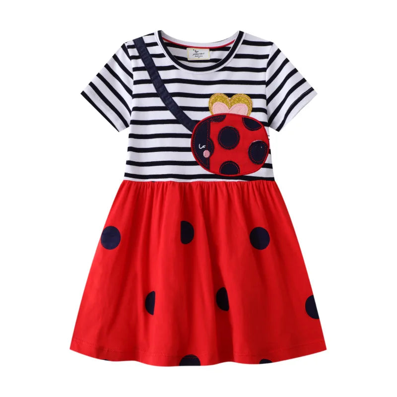 Summer Short Sleeve Kids Frocks Baby Clothes