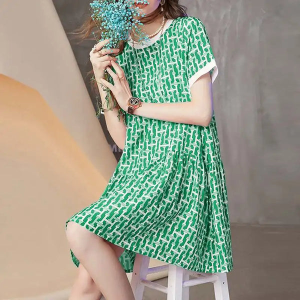 Elegant Short Sleeve Holiday Sundress