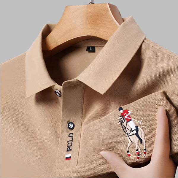 Embroidered Short Sleeved POLO Shirt