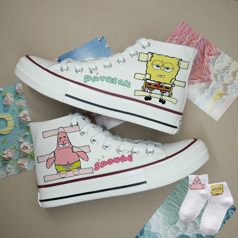 sneakers Spongebob Squarepants student skates girls
