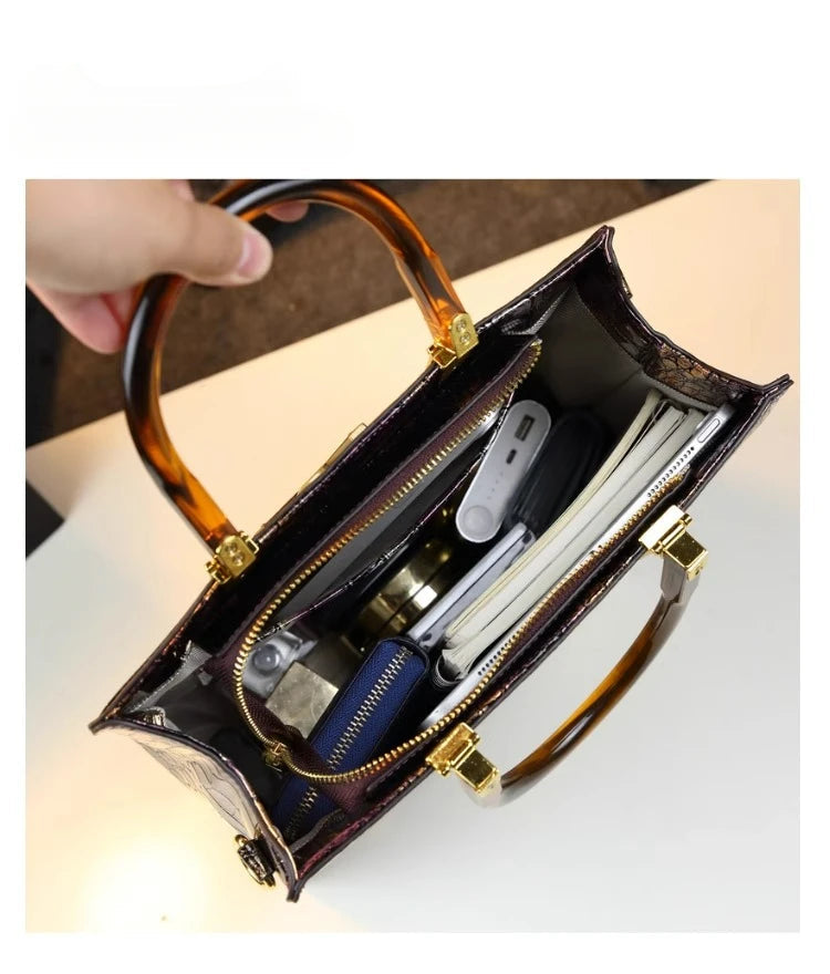 Spring Elegant all-match alligator pattern bag