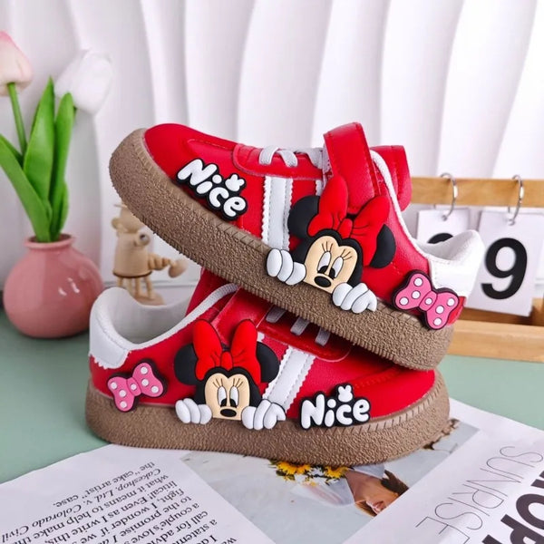 Cute Disney Minnie children's sweet creative cartoon shoes
