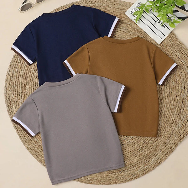 Short Sleeve Boy Handsome Gentleman Joker POLO Shirt