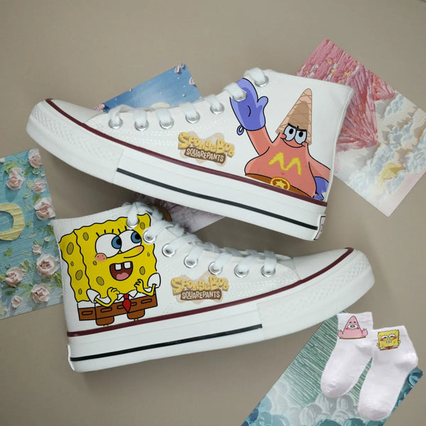 sneakers Spongebob Squarepants student skates girls