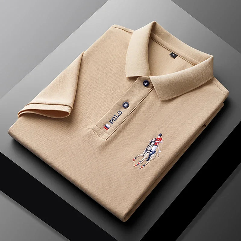 Embroidered Short Sleeved POLO Shirt