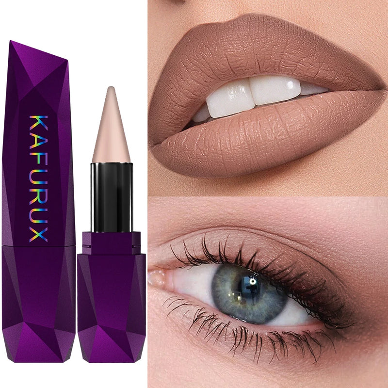 1pc Matte Non Fading Brown lipliner Pen Contour Tint Lipstick