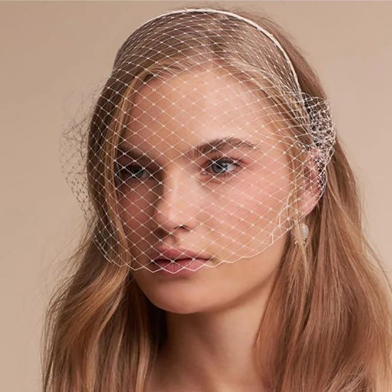 Bride Veil Hair Hoop Headband