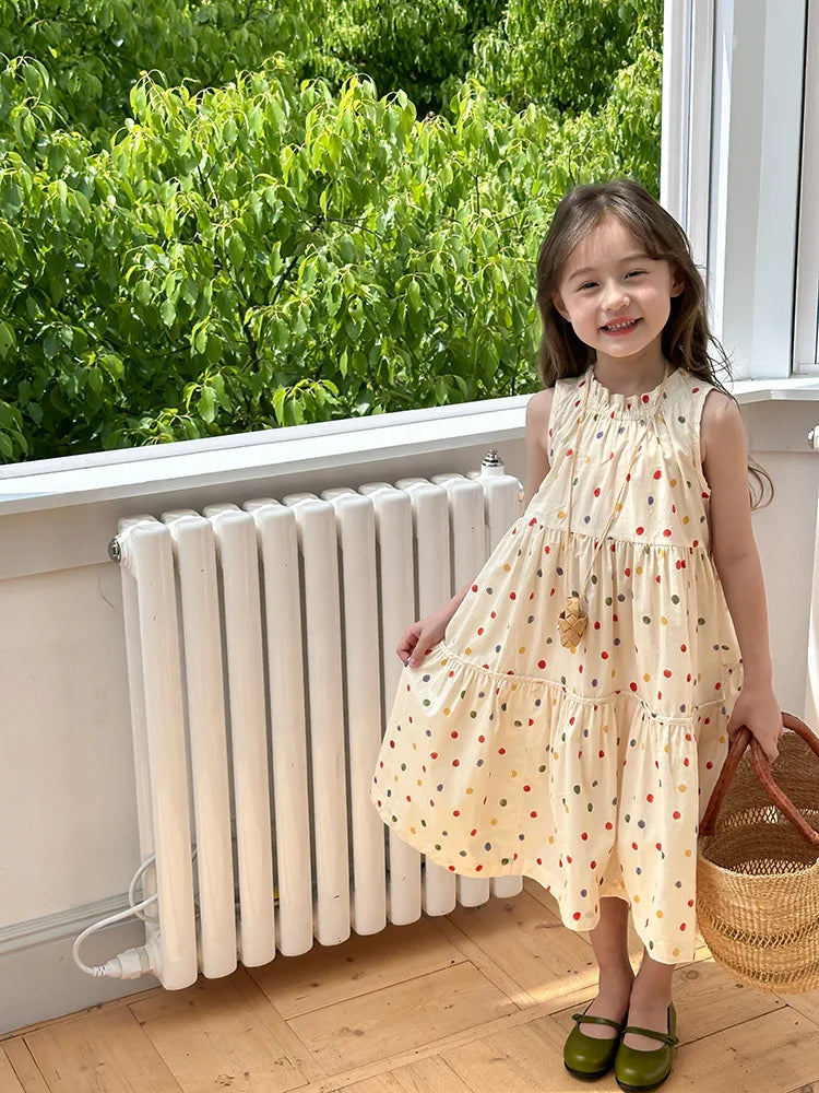 Summer Polka Dot Skirt Dress