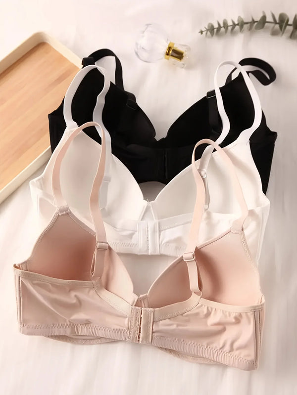 3-piece Seamless Push-up Bra set