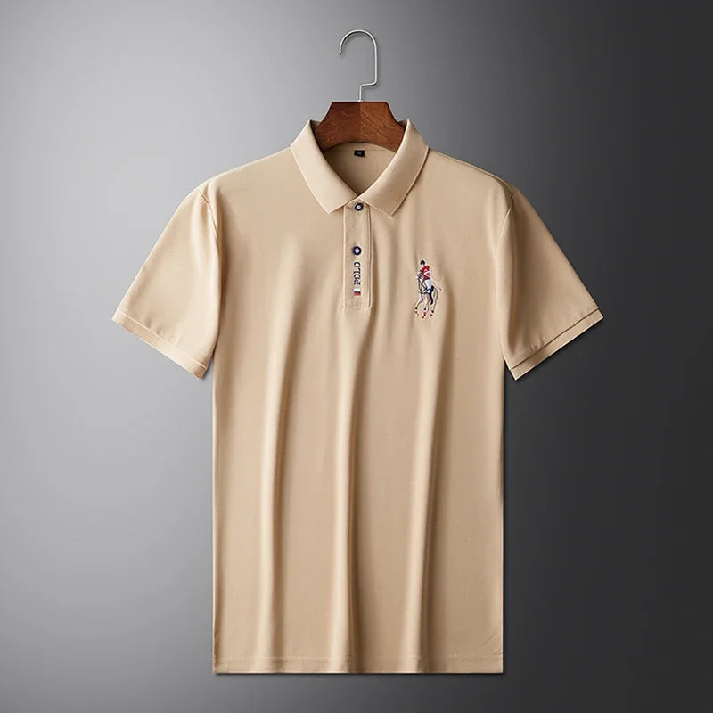 Embroidered Short Sleeved POLO Shirt