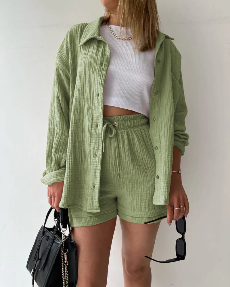 Casual Loose Short Pants Sets