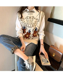 Vintage Totem Flower Pattern Sleeveless