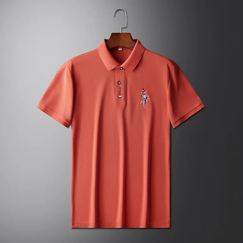 Embroidered Short Sleeved POLO Shirt