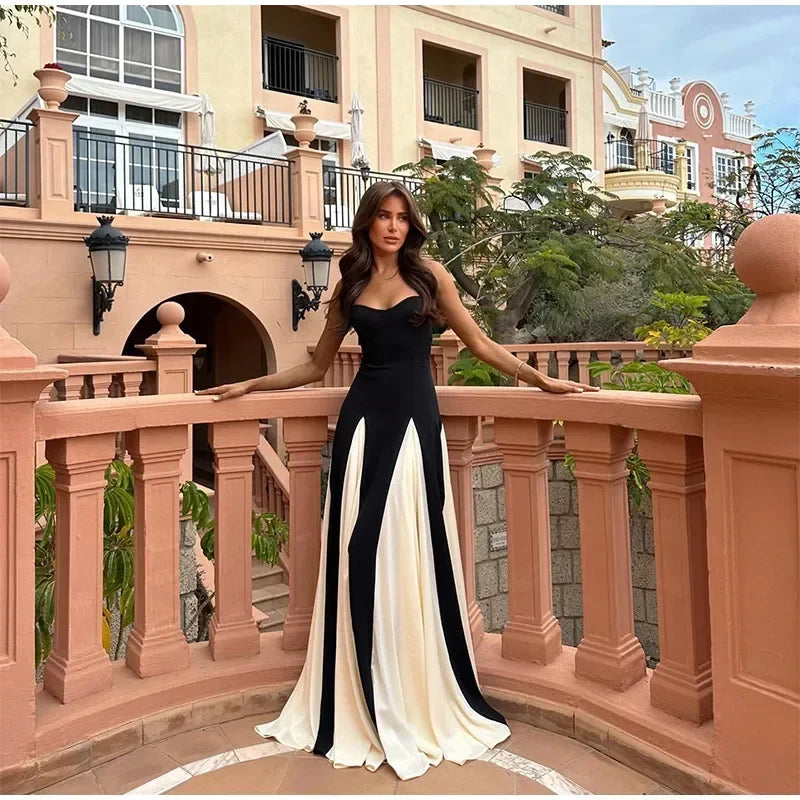 Elegant Backless Sleeveless High Waist Dress