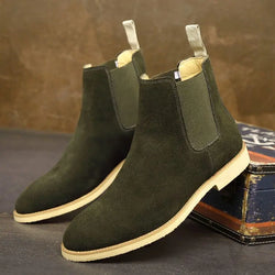 Retro Suede Genuine Leather Boots