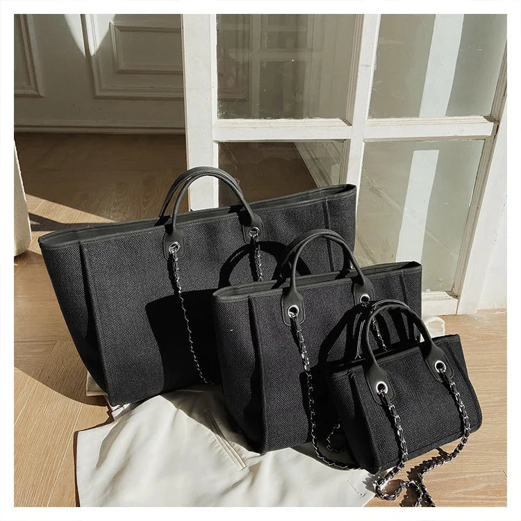 Bucket Tide High-Capacity Chain Tote Bag