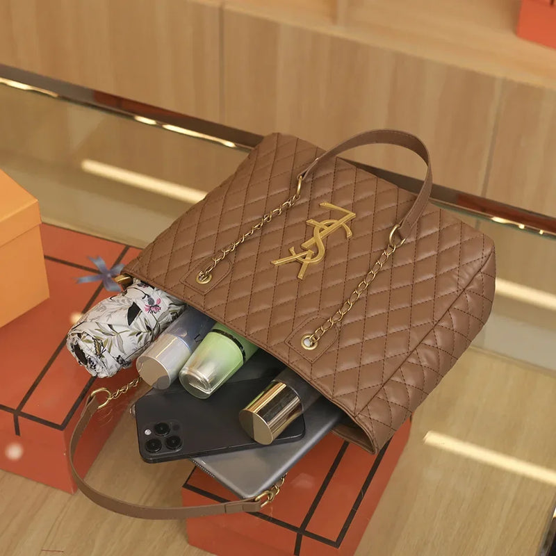 Elegant Designer Leather Tote Bag