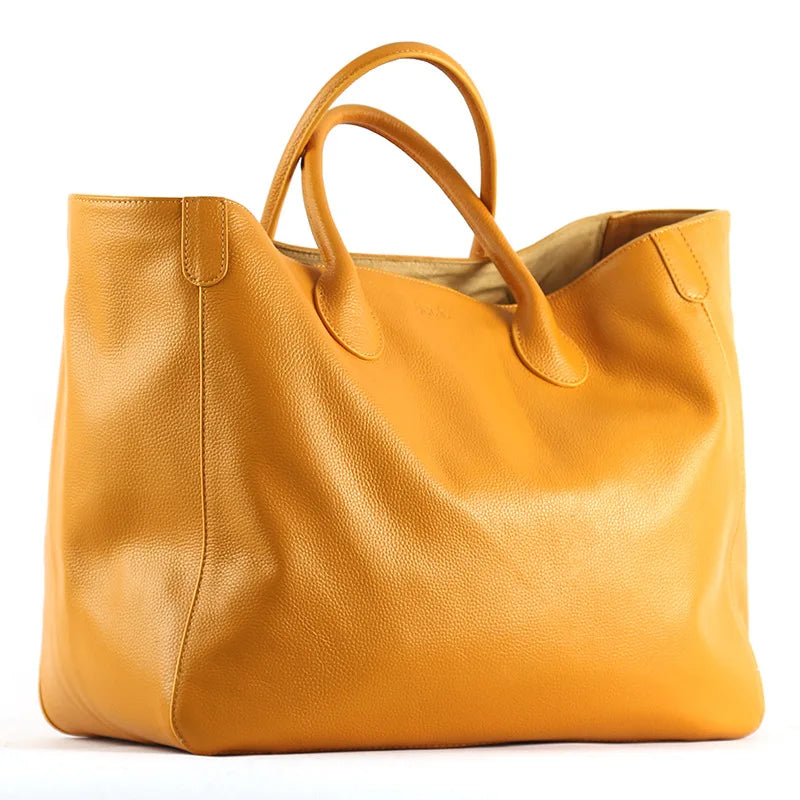 Natural Leather Top Cow Hide Leather Handbag