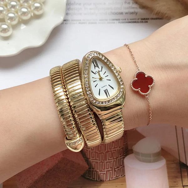 Women Quartz Watch Bracelet Stainless Steel