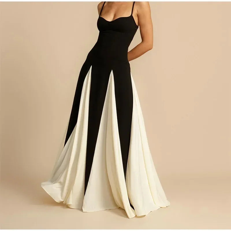 Elegant Backless Sleeveless High Waist Dress