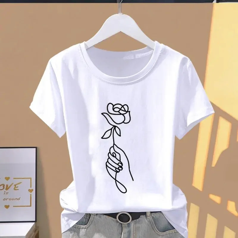 Casual Explosive Short Sleeve T-shirt