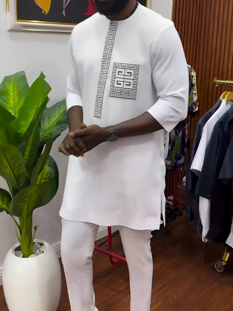 African Men Traditional Summer Outfit