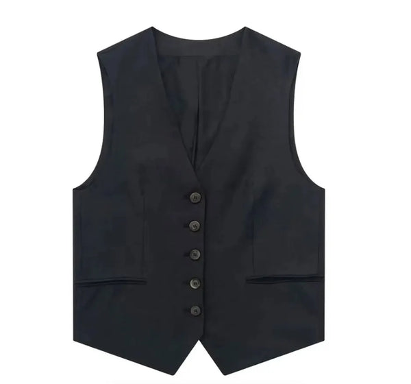 Sleeveless Vest Top+High Waist Slim Shorts 2 Pieces Set