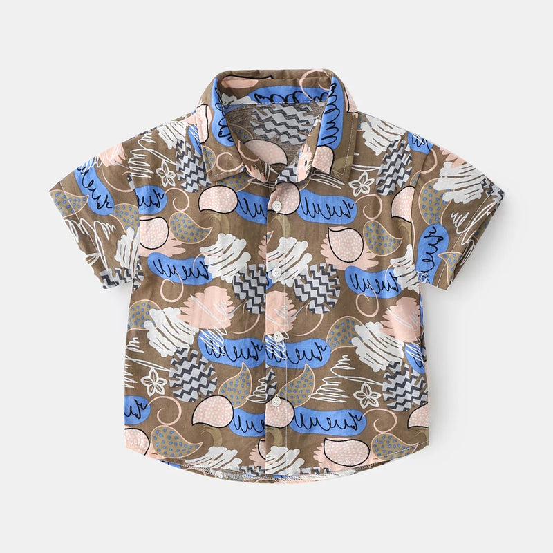 Beach Boys Shirts Toddler Cotton Tops Hawaii Style